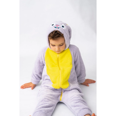 Bebesev Peluş Unisex Fermuarlı Kışlık Çocuk Uyku Tulumu Çocuk Tulumu Çocuk Kostümü