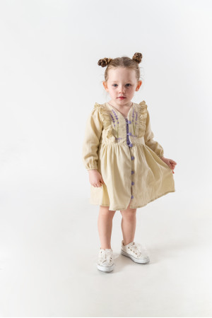 Kız Bebek Kız Çocuk Doğum Günü Parti Düğün Elbise Astarlı Çocuk Giyim Bebek Giyim ELBLAVANTA