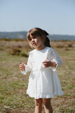Kız Bebek Kız Çocuk Doğum Günü Parti Düğün Elbise Astarlı Çocuk Giyim Bebek Giyim ELBUZNDNT