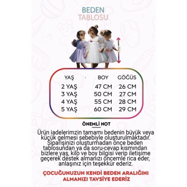 Kız Bebek Kız Çocuk Doğum Günü Parti Düğün Elbise Tüllü Tütü Astarlı Çocuk Giyim Bebek Giyim Elbise Uzun Kanatlı