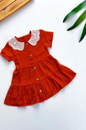 Kız Bebek Kız Çocuk Yazlık Elbise Kısa Kollu Astarlı Bebek Takım Bebek Giyim ELBDNTK