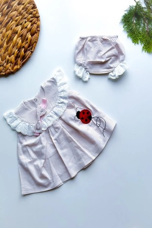 Kız Bebek Kız Çocuk Yazlık Elbise Kısa Kollu Bebek Takım Çocuk Bebek Giyim ELBUGR