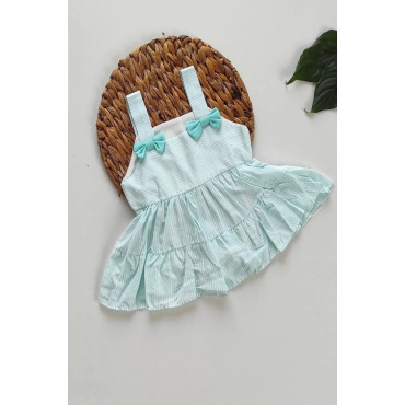 Kız Bebek Kız Çocuk Yazlık Elbise Külotlu Kısa Kollu Bebek Takım bebek giyim