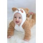 Welsoft Peluş Unisex Fermuarlı Kışlık Bebek Uyku Tulumu Bebek Tulumu Çocuk Tulumu Çocuk Kostümü