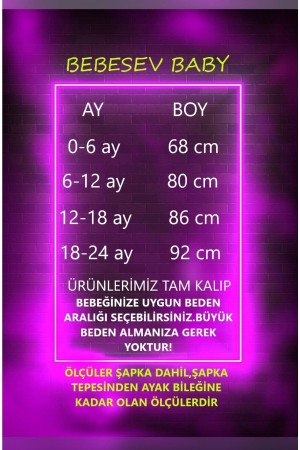 Welsoft Peluş Unisex Fermuarlı Kışlık Bebek Uyku Tulumu Bebek Tulumu Çocuk Tulumu Çocuk Kostümü